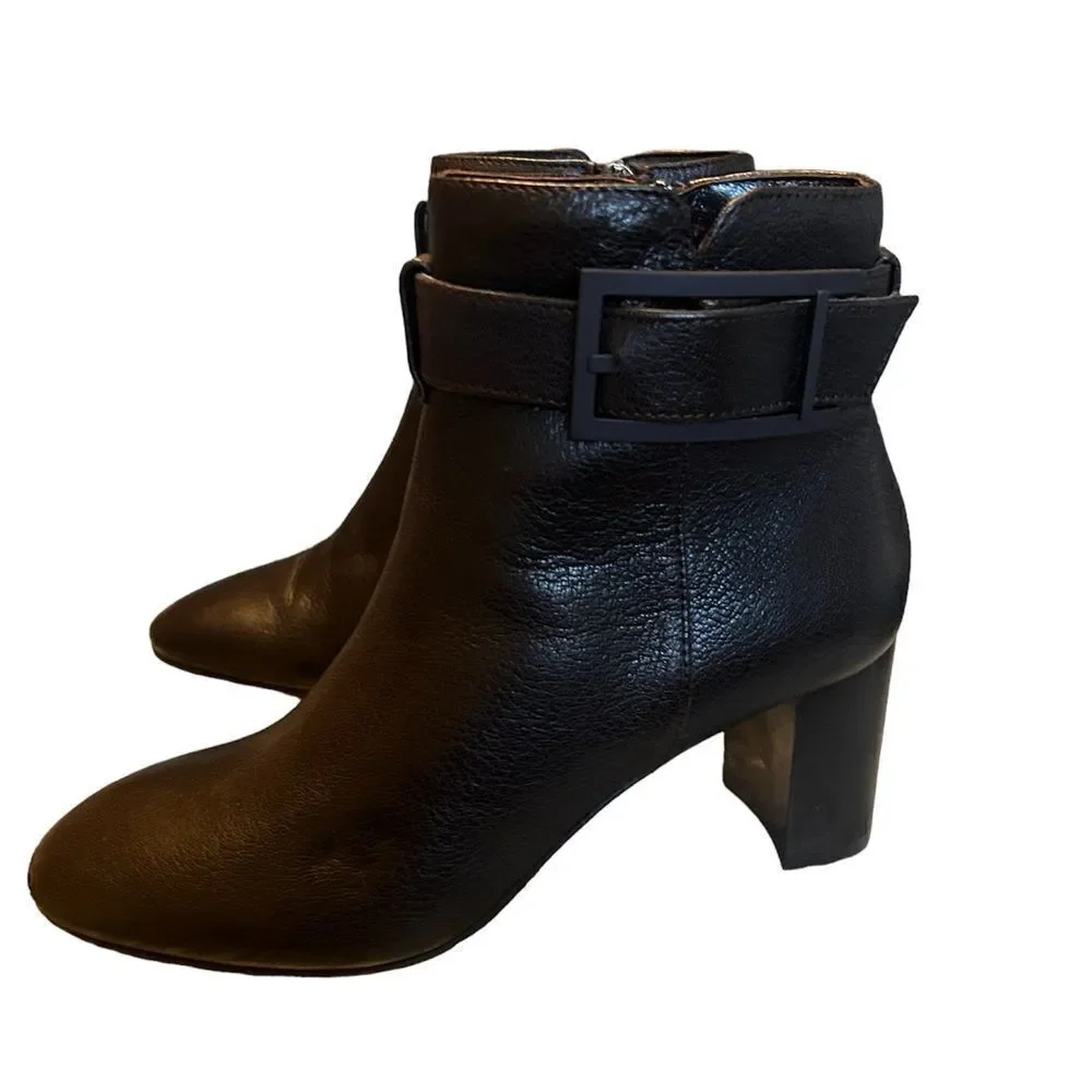 Aquatalia Vanie Leather Ankle Boots